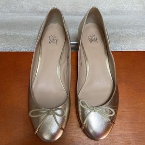 kate & mel gold ballerina / flats